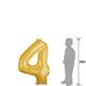 34in Gold Number Balloon (4)
